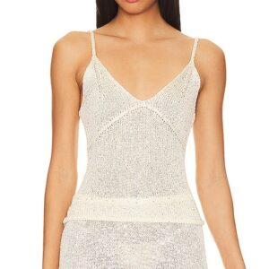 Asta Resort Carolina Camisole in Ivory. Size S.