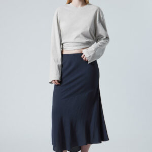 Asymmetric Midi Skirt