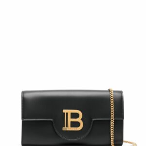 BALMAIN- B-buzz Leather Wallet On Chain