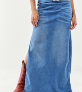 BDG Missy Denim Maxi Skirt - Blue XL at Urban Outfitters