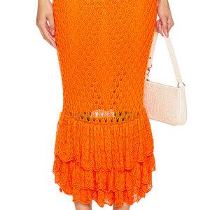 BEACH RIOT Polly Skirt in Orange. Size L, S, XL, XS.