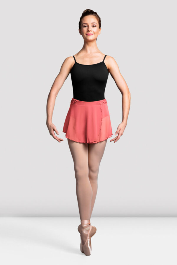 BLOCH Ladies Maeve Fixed Wrap Skirt, Sunset