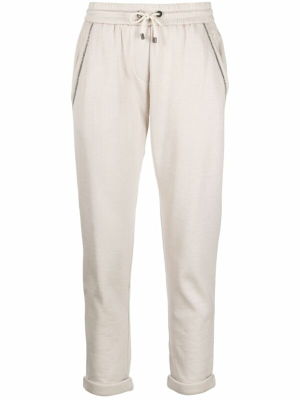 BRUNELLO CUCINELLI- Cotton And Silk Blend Joggers