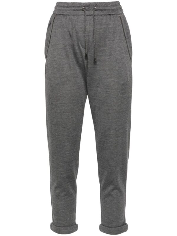 BRUNELLO CUCINELLI- Cotton And Silk Blend Sweatpants