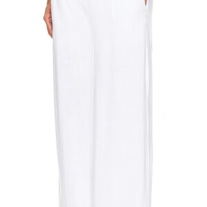 BUMPSUIT Linen Maternity Pant in White. Size XS.