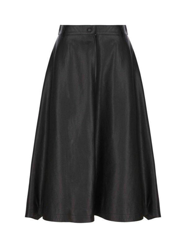 Balenciaga A-line Draped Midi Skirt