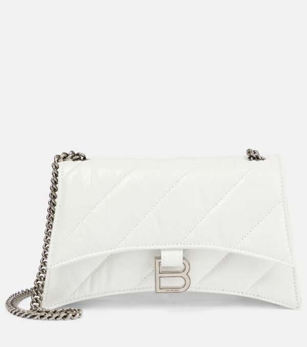 Balenciaga Crush Mini quilted leather wallet on chain