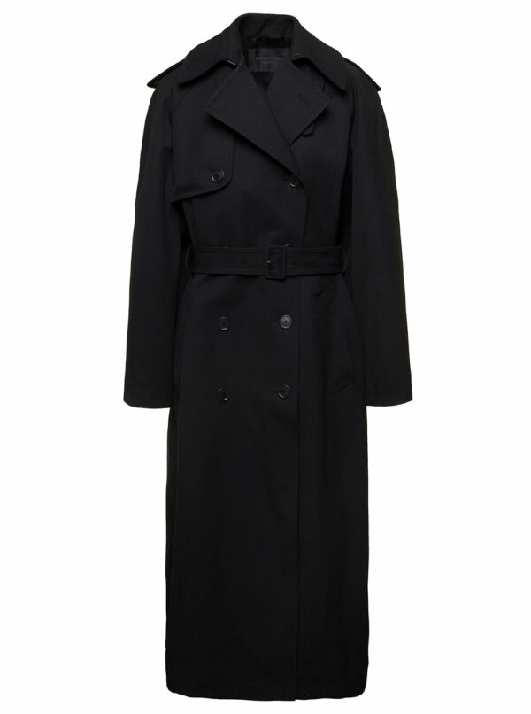 Balenciaga Double-breasted Trench Coat With Belt