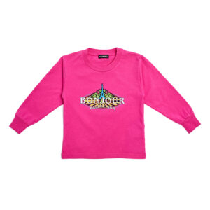 Balenciaga Kids Pink Cotton Bonjour L/S T-Shirt