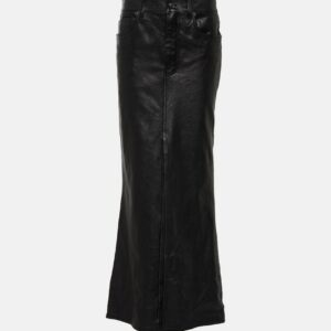 Balenciaga Leather maxi skirt