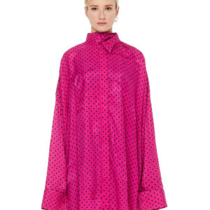 Balenciaga Pink Polka Dot Shirt