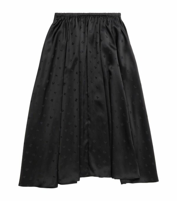 Balenciaga Pleated Midi Skirt