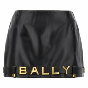 Bally Leather Mini Skirt