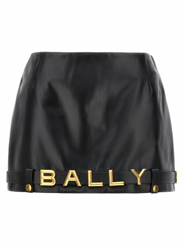 Bally Leather Mini Skirt