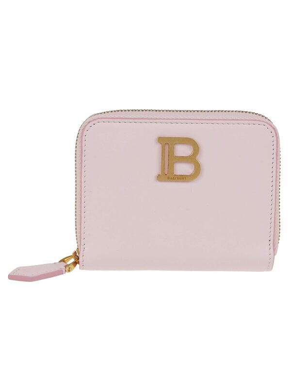 Balmain Bbuzz Zipped Wallet-calfskin