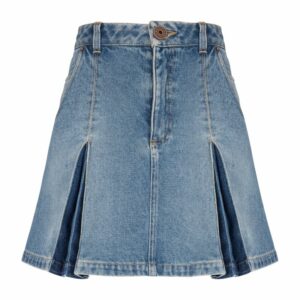 Balmain Denim Mini Skirt