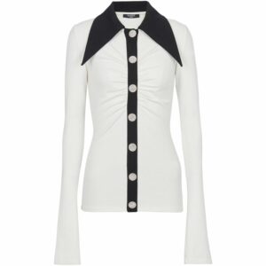 Balmain Exaggerated Collared Blouse