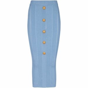 Balmain Knitted Pencil Skirt