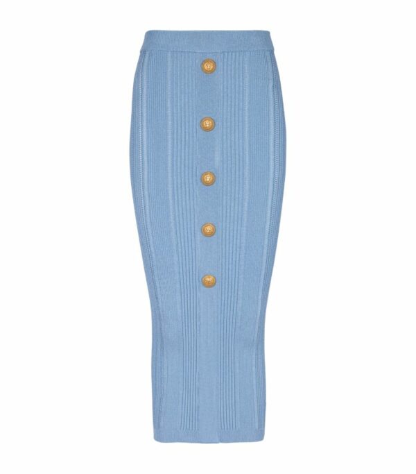 Balmain Knitted Pencil Skirt