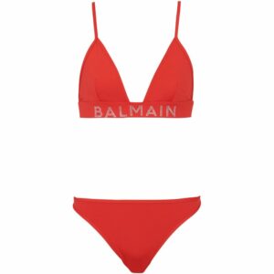 Balmain Logo-Embellished Bikini