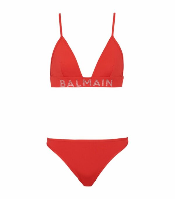 Balmain Logo-Embellished Bikini