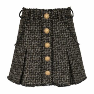 Balmain Pleated Mini Skirt