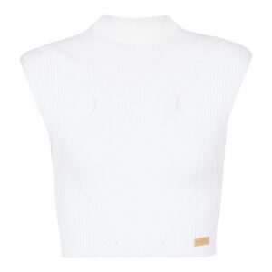 Balmain Rib-Knit Crop Top