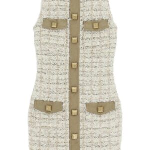 Balmain Sheath Tweed Mini Dress