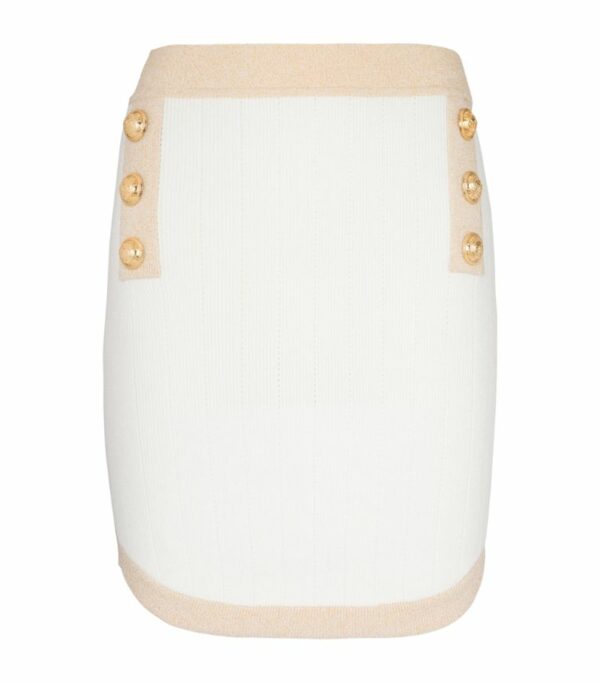 Balmain Textured Mini Skirt