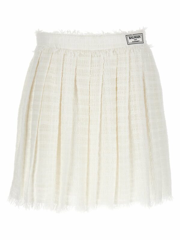 Balmain Tweed Skater Skirt