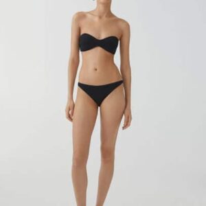 Bandeau bikini top black - Woman - M - MANGO