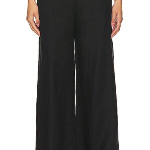 Bardot Enya Linen Pant in Black. Size 12, 2, 4, 6, 8.