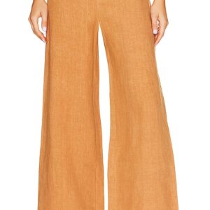 Bardot Enya Linen Pant in Tan. Size 10, 12, 8.