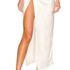 Bardot Joelle Midi Skirt in White. Size 12.