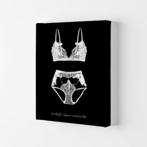 'Beauty Begins Underneath Lingerie' Graphic Art