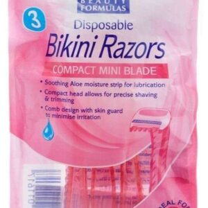 Beauty Formulas Disposable Bikini Razors 3 pcs