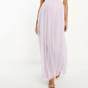 Beauut Maternity tulle maxi skirt in lilac-Purple