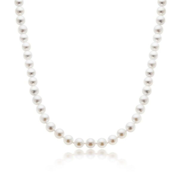 Beaverbrooks Women's 18ct Gold Akoya Pearl Necklace, Size 45cm