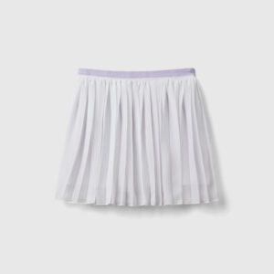 Benetton, Pleated Skirt, size 2XL, White, Kids