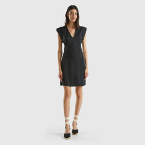 Benetton, Slim Fit Sheath Dress, size XXS, Black, Women