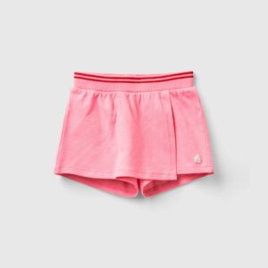 Benetton, Stretch Organic Cotton Culottes, size 2-3, Pink, Kids