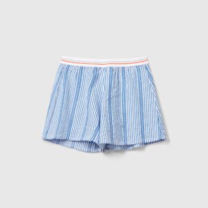 Benetton, Striped Culottes, size XL, Light Blue, Kids