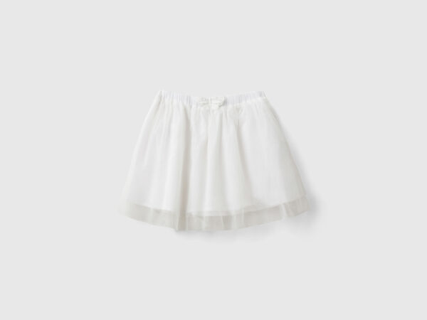 Benetton, Tulle Skirt, size 12-18, White, Kids