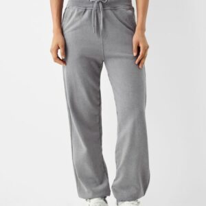 Bershka Plush Joggers Women M Grey