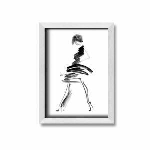 Bethney Little Black Dress 2 - Single Picture Frame Art Prints