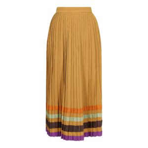 Bill Gibb 1970S Accordion Pleat Wool Skirt