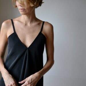 Black Backless Camisole Tank Top. Backless Boho Singlet One Size