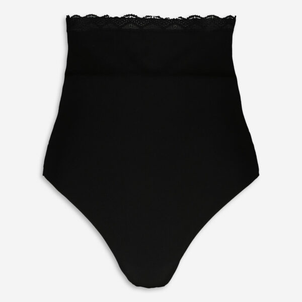 Black High Waisted Scuba Thong Shapewear