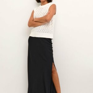 Black KAFFE Silja High Waisted Maxi Skirt