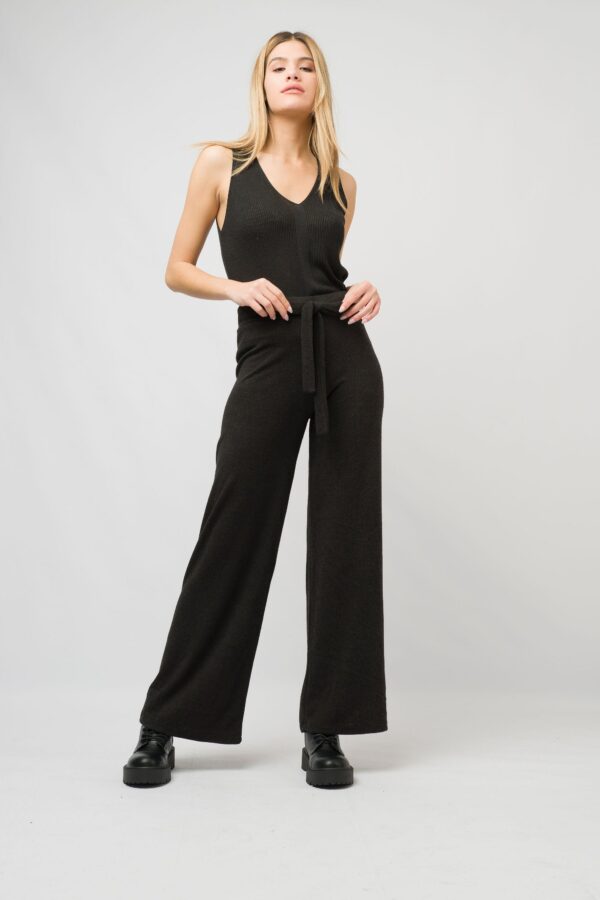 Black Knitted Pants, Wide Leg Pants, Maxi Pants, Oversized Women Pants, Plus Size Trousers